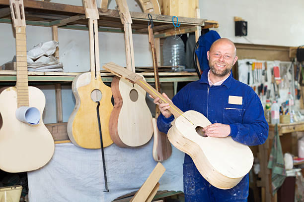 istock craftsman working with unfinished guitar 472684870