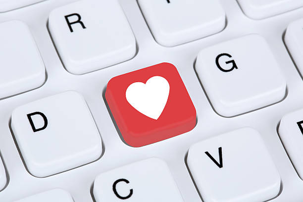 istock Searching partner and love online on internet dating computer 472684908