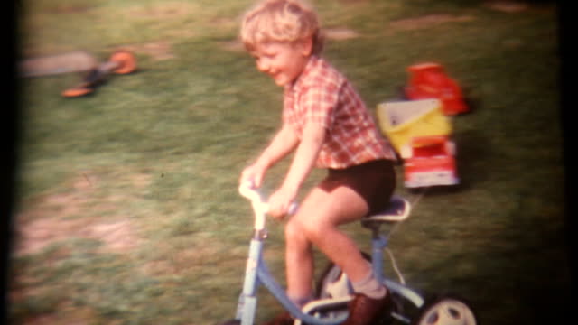 Boy on Tricycle Super 8 1972 (HD1080)