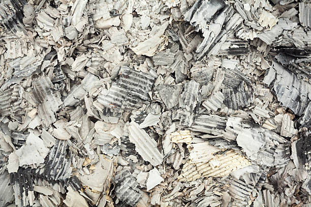istock Pile of burnt corrugated paper 472687556