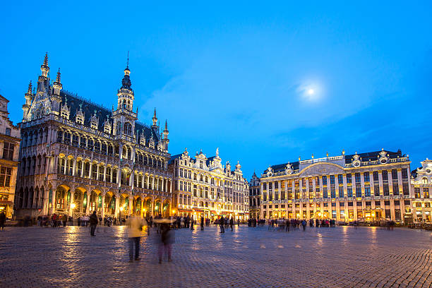 Grand Place Brussels, Belgium Grand Place Brussels, Belgium at dusk. city of brussels stock pictures, royalty-free photos & images