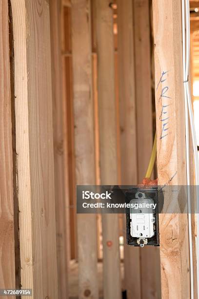 New Home Construction Details Stock Photo - Download Image Now - Construction Industry, Electricity, 2015