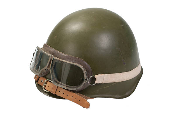 istock soviet army mechanized infantry helmet with goggles isolated on white 472693596