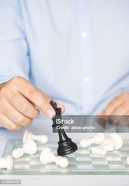 Chess Figure Business Concept Strategy Leadership Team And Success Stock Photo - Download Image Now