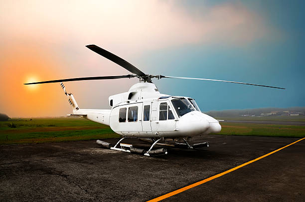 istock Helicopter Parking At The Airport 472695024