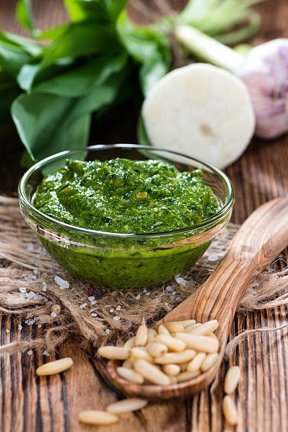 istock Bowl with homemade Ramson Pesto 472699802