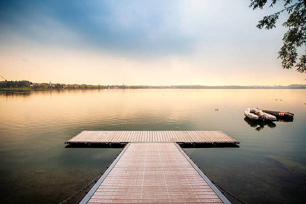 istock Moody clouds over the lake 472701702