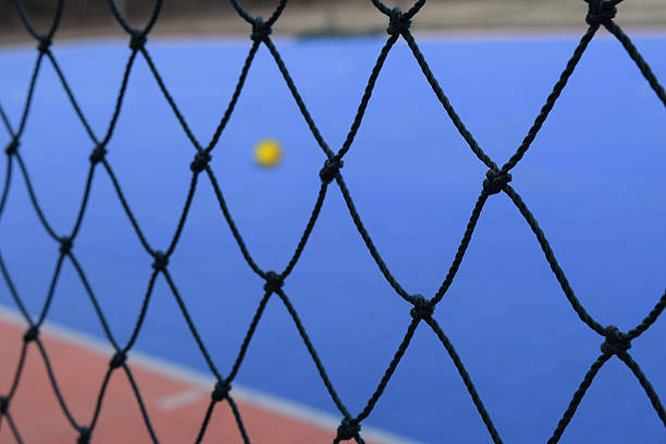 istock Mesh Futsal with Futsal field on background 472705848