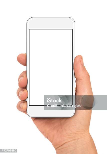 Woman Hand Holding The Smartphone Stock Photo - Download Image Now - Human Hand, Telephone, 2015