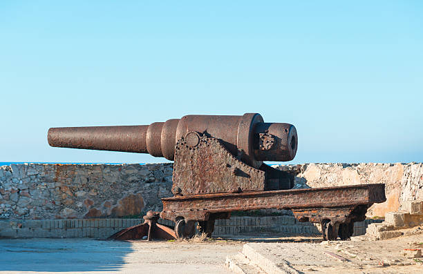 istock Old canon set at Havana, Cuba 472710742