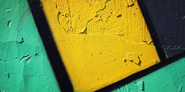 istock Graffiti closeup - retro photo. Color wall macro background. 472712210