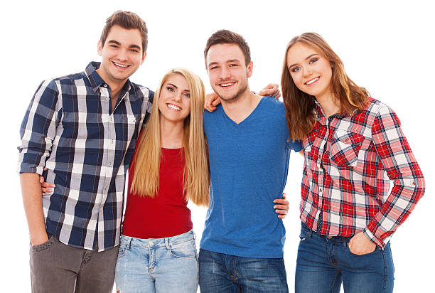 istock Group of happy young people 472712512
