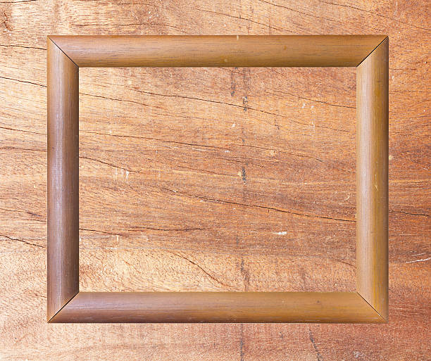 istock Wood photo image frame on wood background 472712530