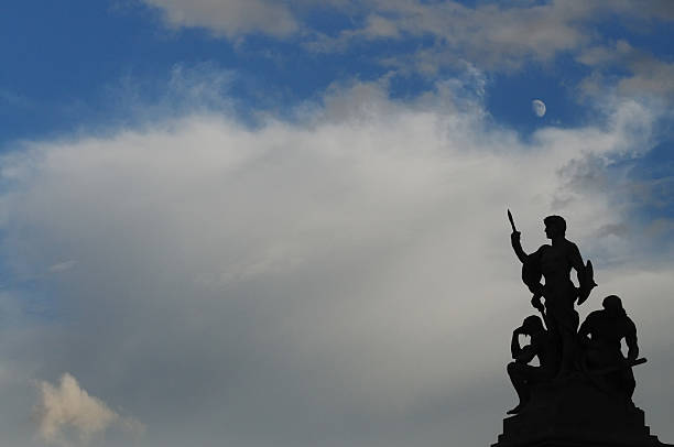 Monument David Sasunskiy in city Yerevan Armenia.