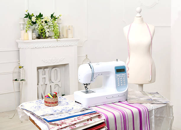 istock Sewing machine.The composition is unique for the fashion magazines. 472715404