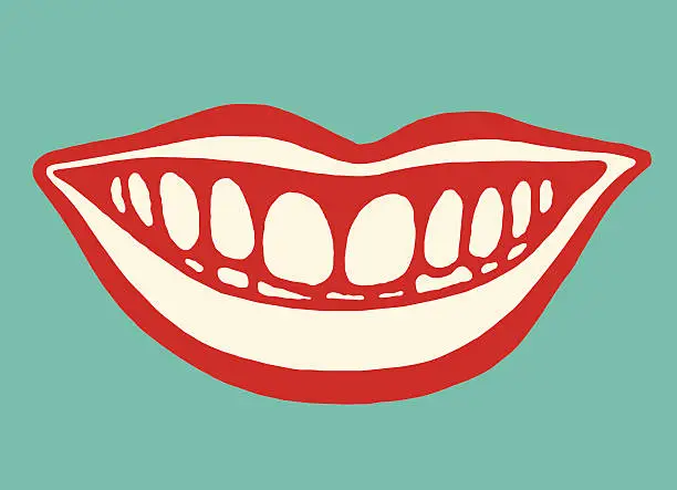 Vector illustration of Smiling Mouth