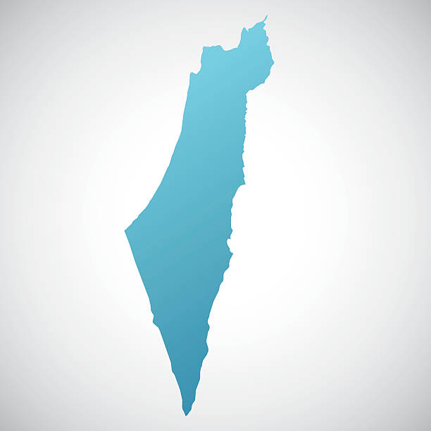 ilustraciones, imágenes clip art, dibujos animados e iconos de stock de mapa de israel - israel