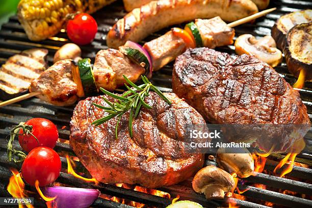 Grill Stock Photo - Download Image Now - Barbecue Grill, Barbecue - Meal, Grilled