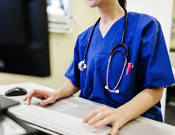 istock Female Doctor Working On Computer In Doctor's Office 472724692