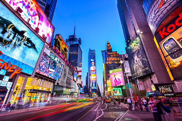 la ciudad de nueva york - times square fotografías e imágenes de stock
