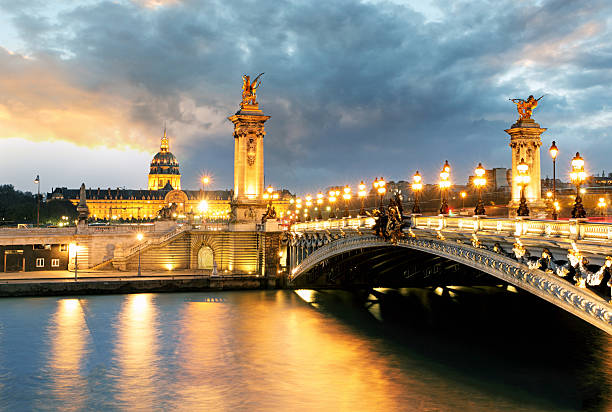 istock Paris bridge Alexandre 3, III and Seine river 472728182