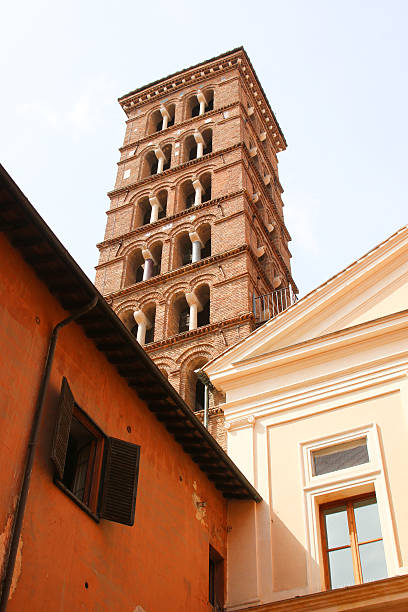 istock Bell tower and various buildings in Rome 472728996