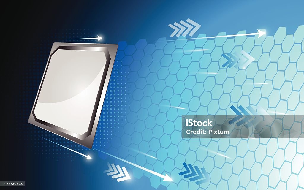 Computer Process Stock Image Processor Processing Digital Technology Abstract Background Stock ...