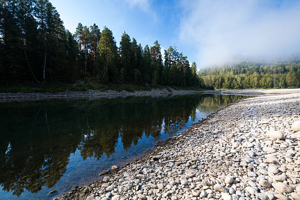 istock Summer mountain river. Altay river Biya 472748052