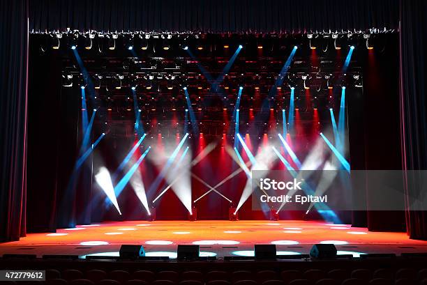 Concert Stage Stock Photo - Download Image Now - Stage - Performance Space, Rock Music, No People