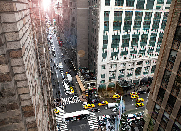 istock High Angle View Manhattan City Street 472783852