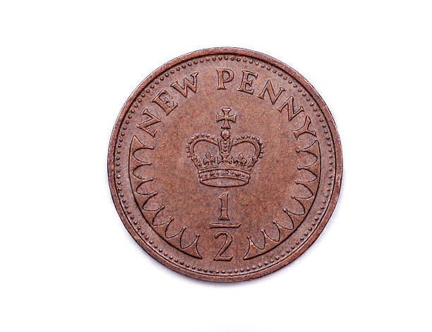 Half a new penny sterling dated 1971