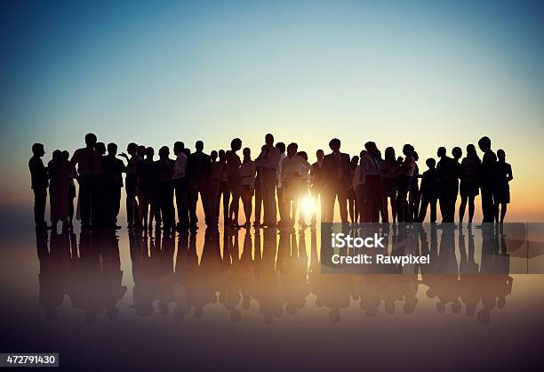 Business People Corporate Outdoors Concept Stock Photo - Download Image Now - Large Group Of People, Business Person, Businessman