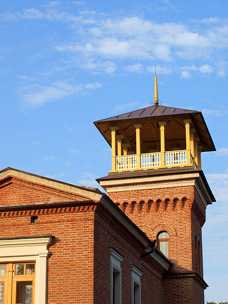 istock Beautiful house with a tower after the restoration 472796880