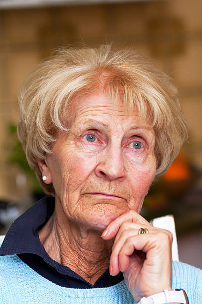 istock Thoughtful caucasian senior woman 472801614