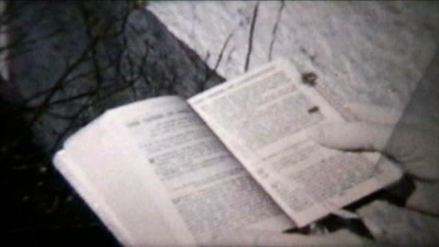Girl Holding Bible (1960 Vintage 8mm film)