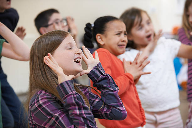 istock Group of children in a Drama class 472805606