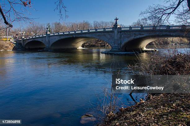 Bridge Over Joseph River Stock Photo - Download Image Now - South Bend - Indiana, Indiana, 2015