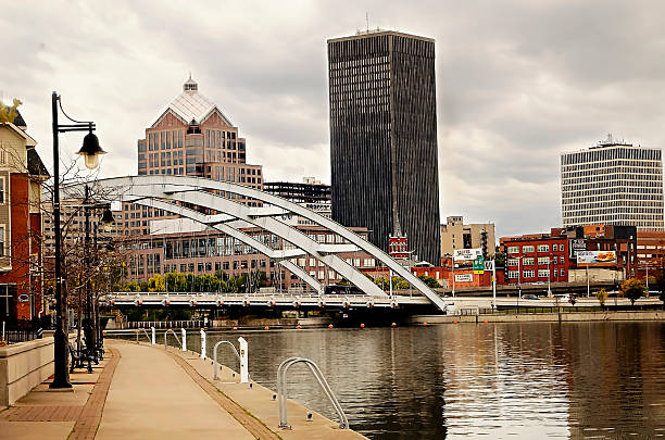 istock Rochester, New York river cityscape 472812622