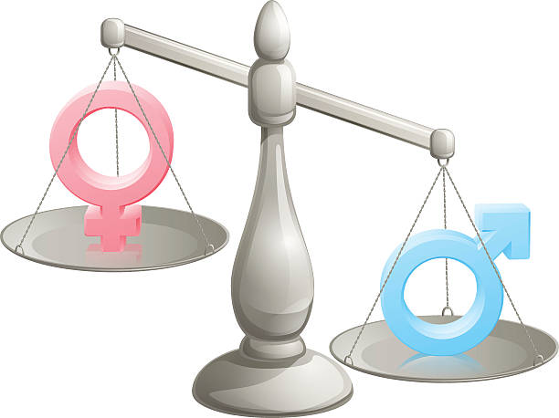 istock Male female gender scales 472816314