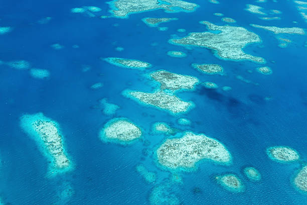Palau islands from above Beautiful view of Palau islands from above palau beach stock pictures, royalty-free photos & images