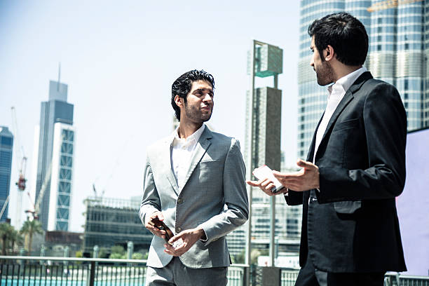 Business men in Downtown Dubai