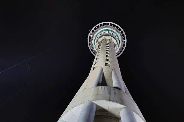 Auckland Skytower at Night