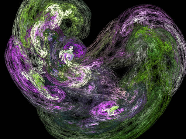 istock Digital Fractal on Black 472827346