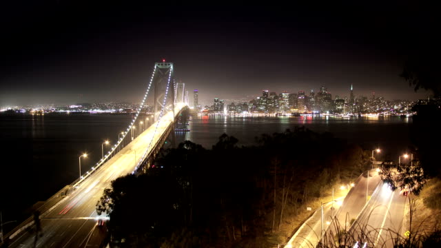 Time lapse of Bay Bridge and San Francisco