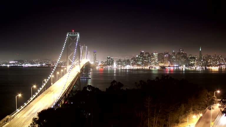 Time lapse of Bay Bridge and San Francisco