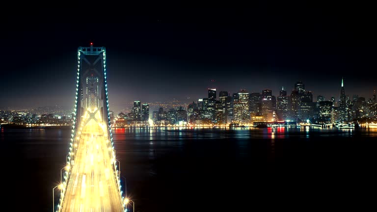 Time lapse of Bay Bridge and San Francisco