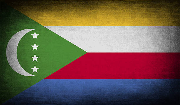 istock Flag of Comoros with old texture. 472830010