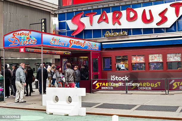 Ellen S Stardust Diner New York - Fotografie stock e altre immagini di 2015 - 2015, Ambientazione esterna, Arte, Cultura e Spettacolo