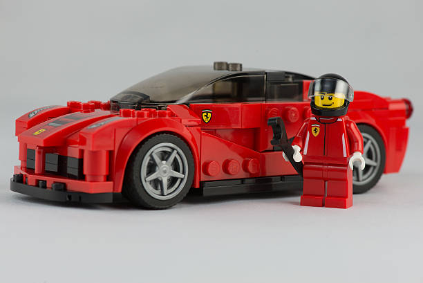 Issaquah, WA, USA - May 6, 2015.  Isolated Lego Le Ferrari set