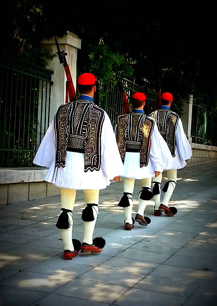 Greek Soldiers stock photo
